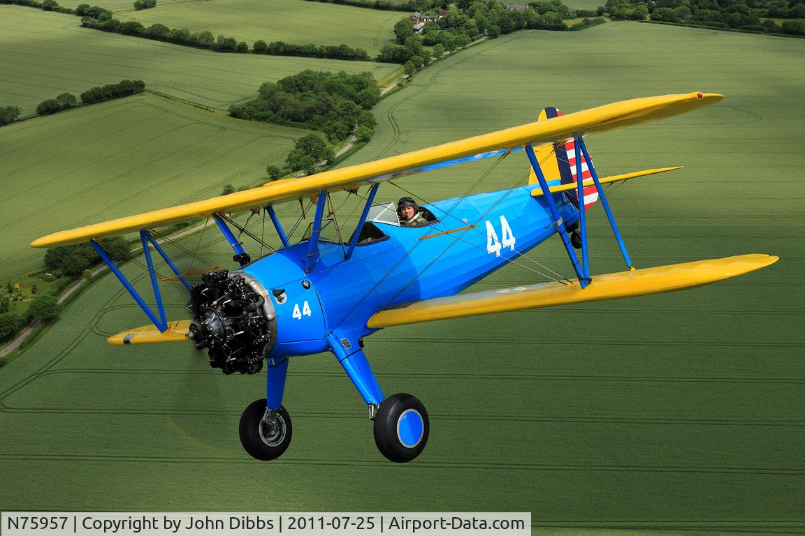 N75957, 1942 Boeing A75N1 C/N 75-4041, Now flying in the UK