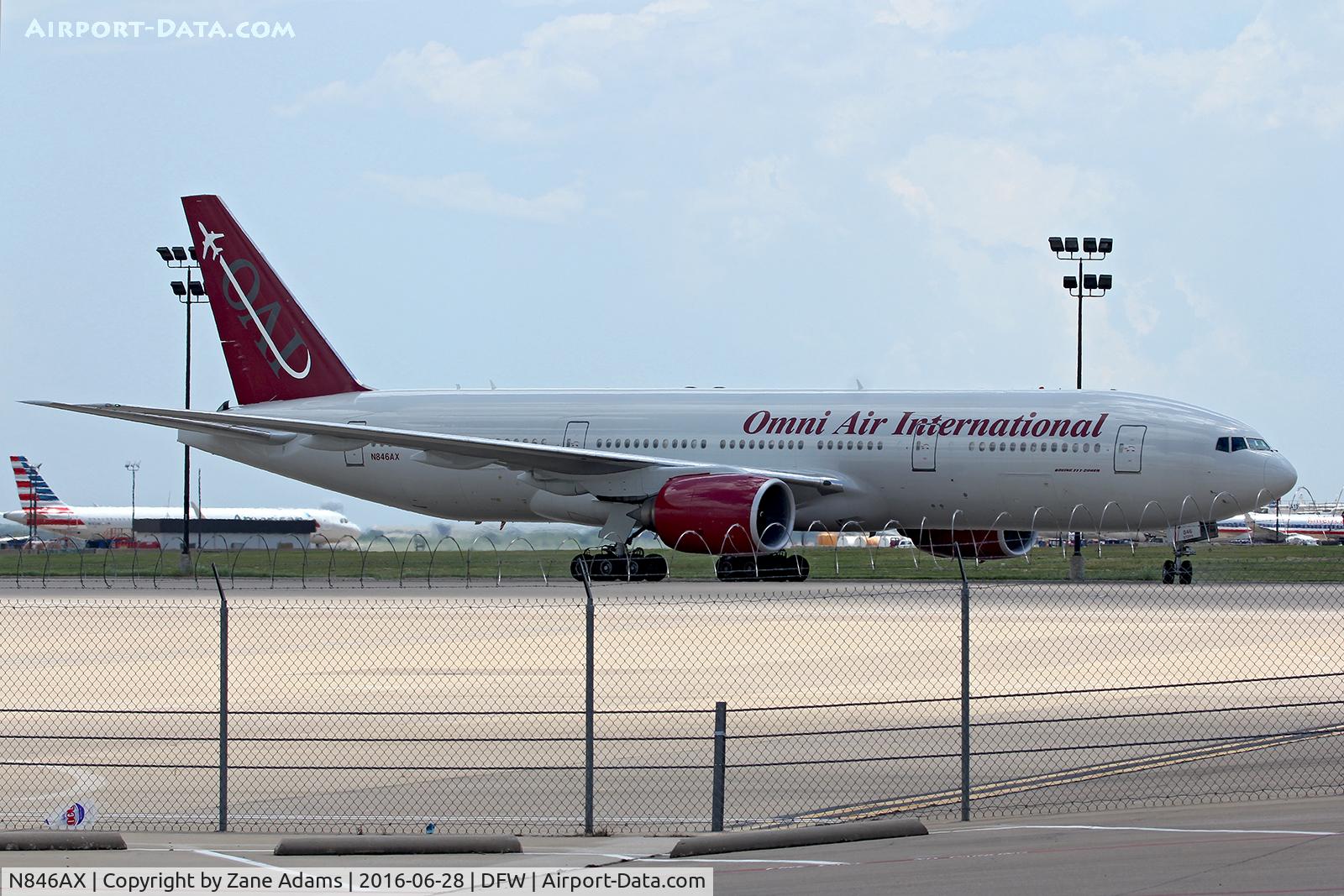N846AX, 2007 Boeing 777-2U8 C/N 36124, On the Corporate Aviation ramp at DFW Airport