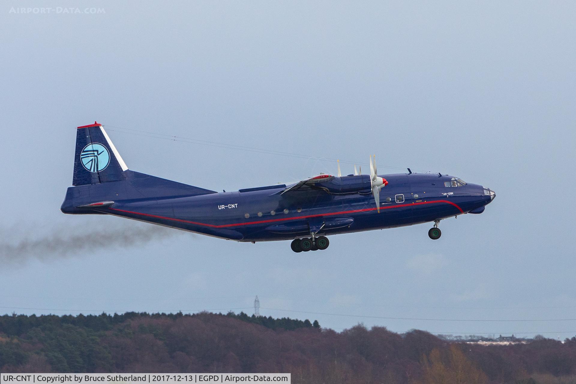 UR-CNT, 1971 Antonov An-12BK C/N 00347505, Departing EGPD
