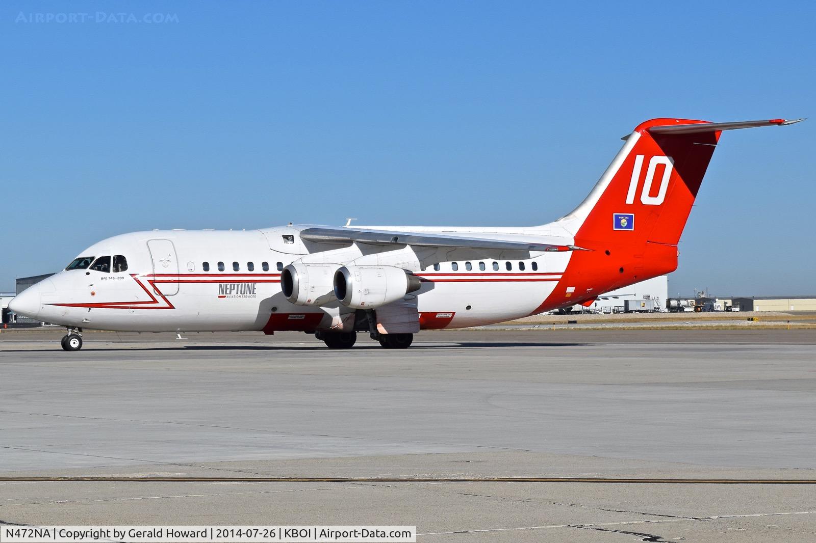 N472NA, 1989 British Aerospace BAe.146-200A C/N E2138, Starting up.