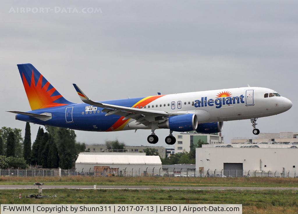 F-WWIM, 2017 Airbus A320-214 C/N 7743, C/n 7743 - To be N250NV