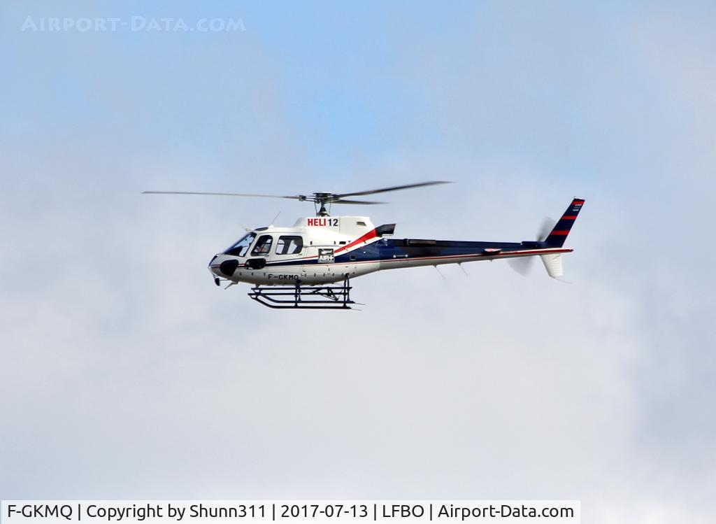 F-GKMQ, 2009 Aérospatiale AS-350B Écureuil C/N 4847, Passing above the Airport...