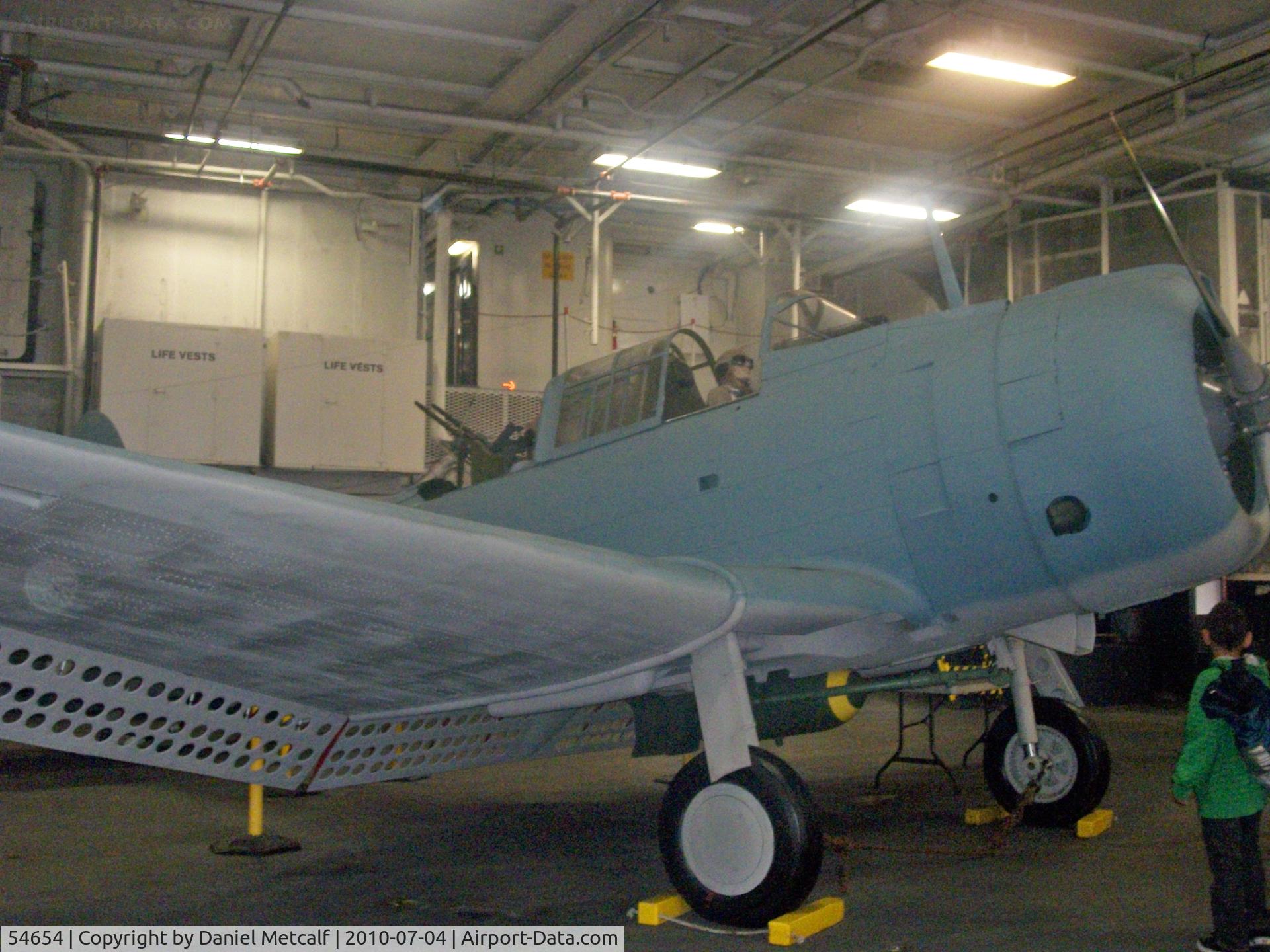 54654, Douglas SBD-6 Dauntless C/N 6168, USS Midway Museum