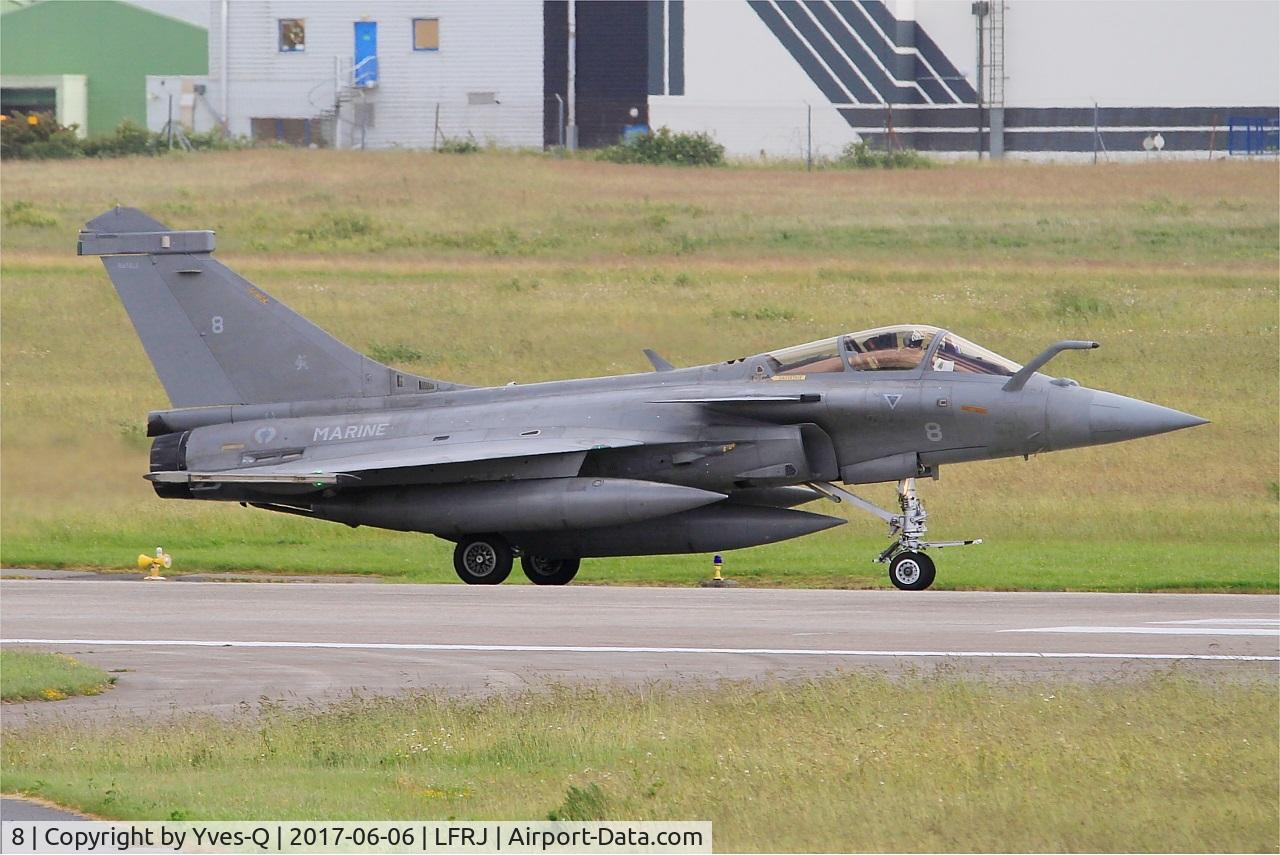 8, Dassault Rafale M C/N 8, Dassault Rafale M, Taxiing to flight line, Landivisiau Naval Air Base (LFRJ) Tiger Meet 2017