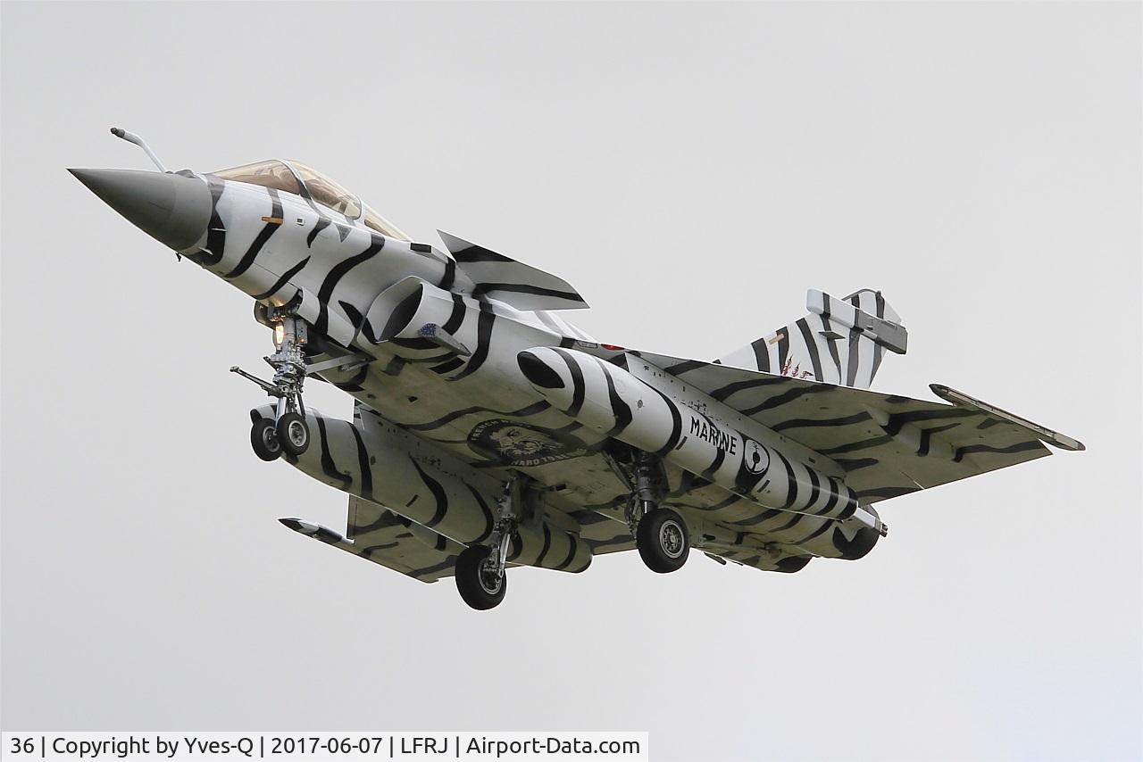 36, Dassault Rafale M C/N 36, Dassault Rafale M, Short approach rwy 26, Landivisiau Naval Air Base (LFRJ) Tiger Meet 2017