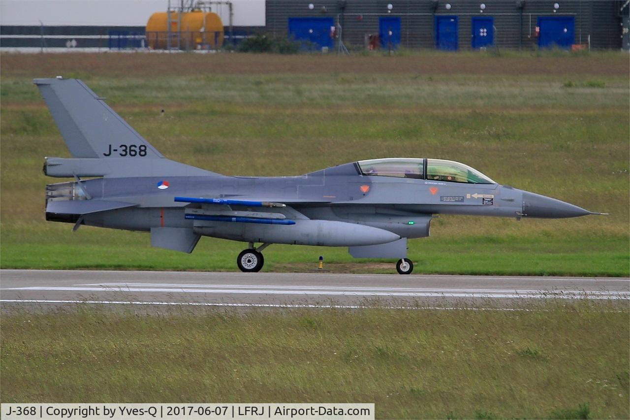 J-368, 1986 Fokker F-16B Fighting Falcon C/N 6E-31, Fokker F-16B Fighting Falcon, Taxiing to flight line, Landivisiau Naval Air Base (LFRJ) Tiger Meet 2017
