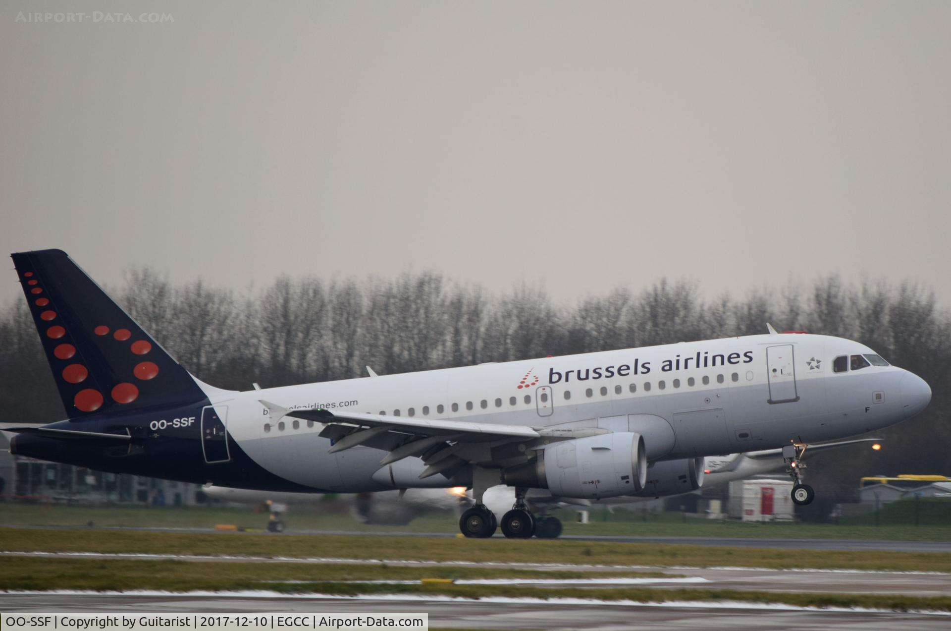 OO-SSF, 2006 Airbus A319-111 C/N 2763, At Manchester