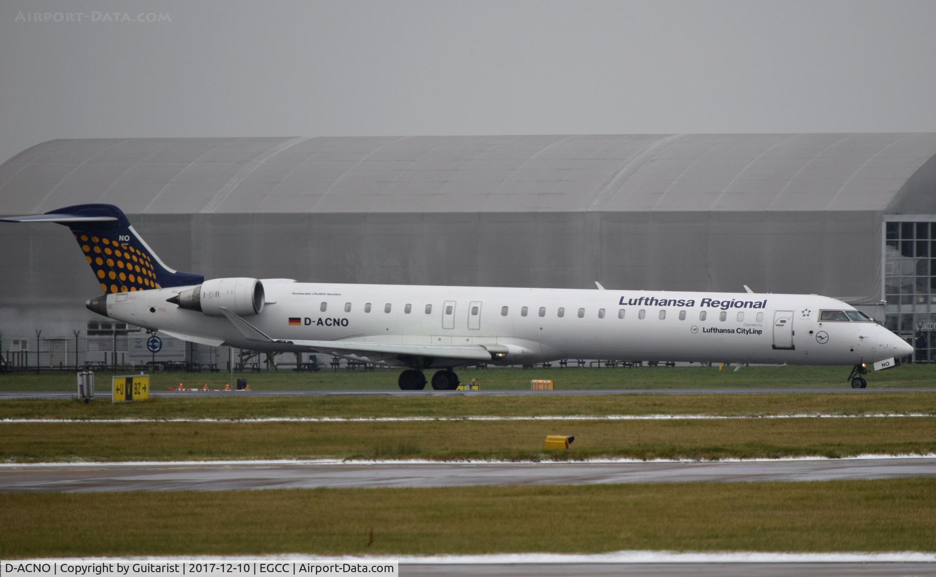 D-ACNO, 2010 Bombardier CRJ-900 NG (CL-600-2D24) C/N 15255, At Manchester