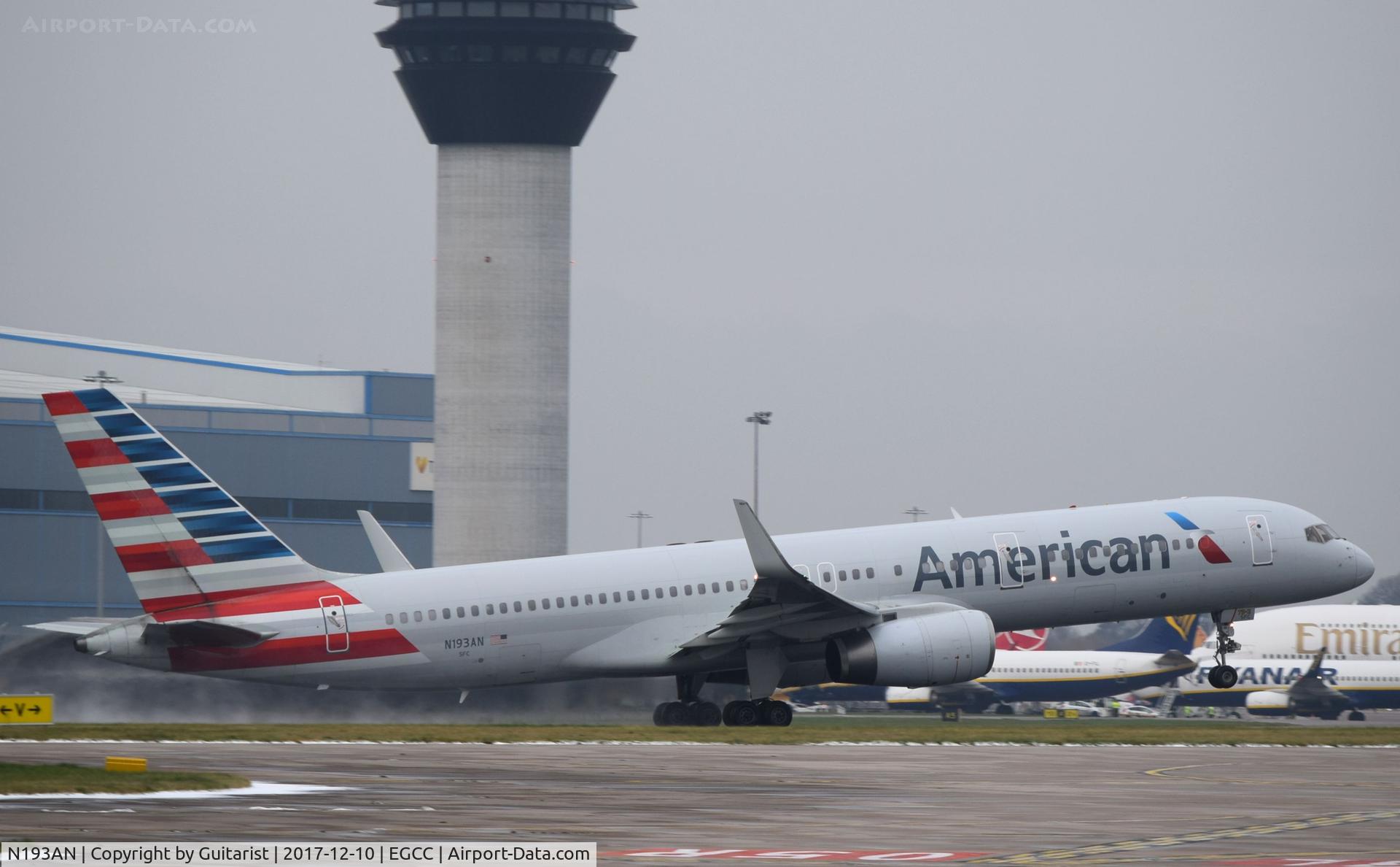 N193AN, 2001 Boeing 757-223 C/N 32387, At Manchester