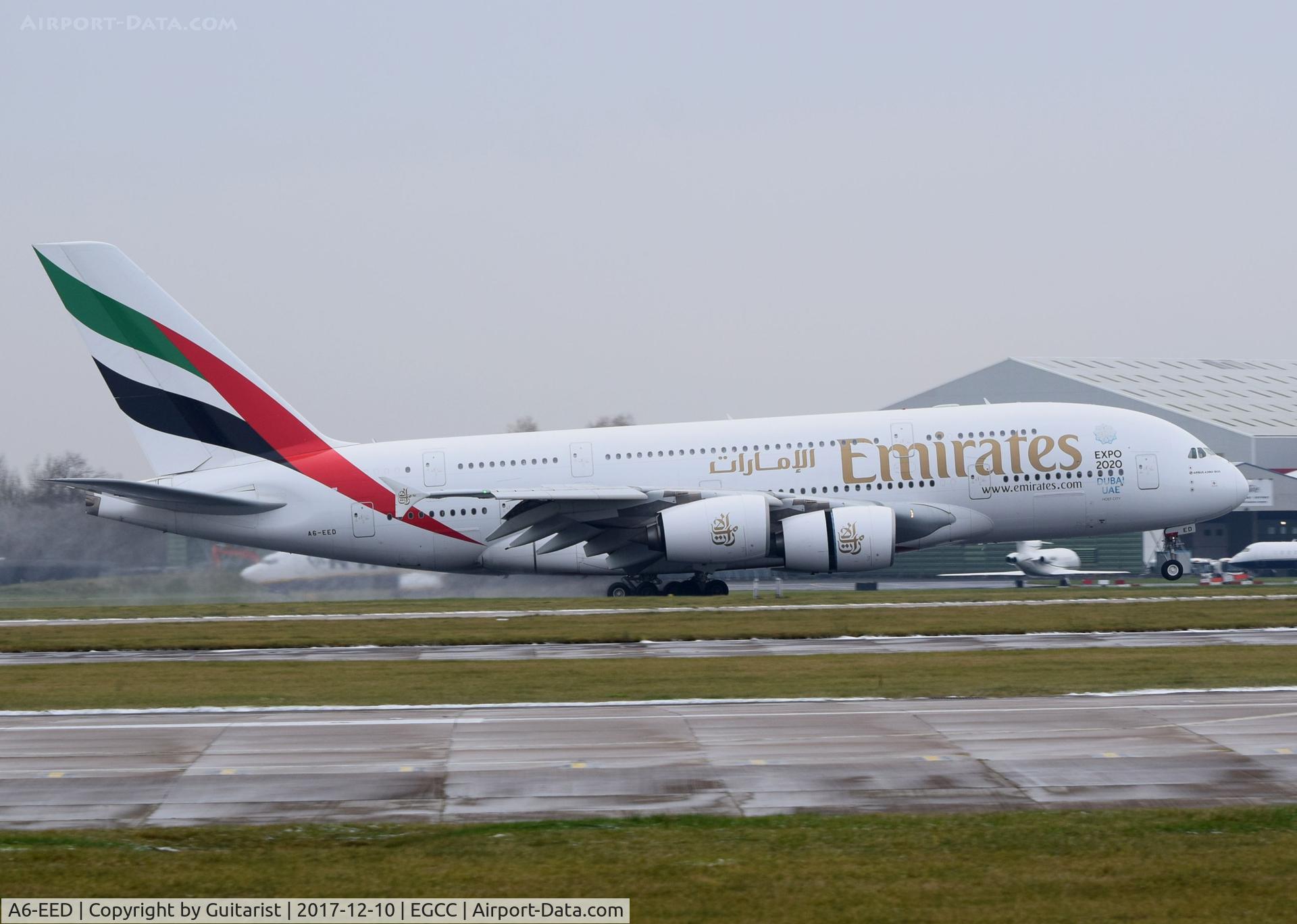A6-EED, 2012 Airbus A380-861 C/N 111, At Manchester