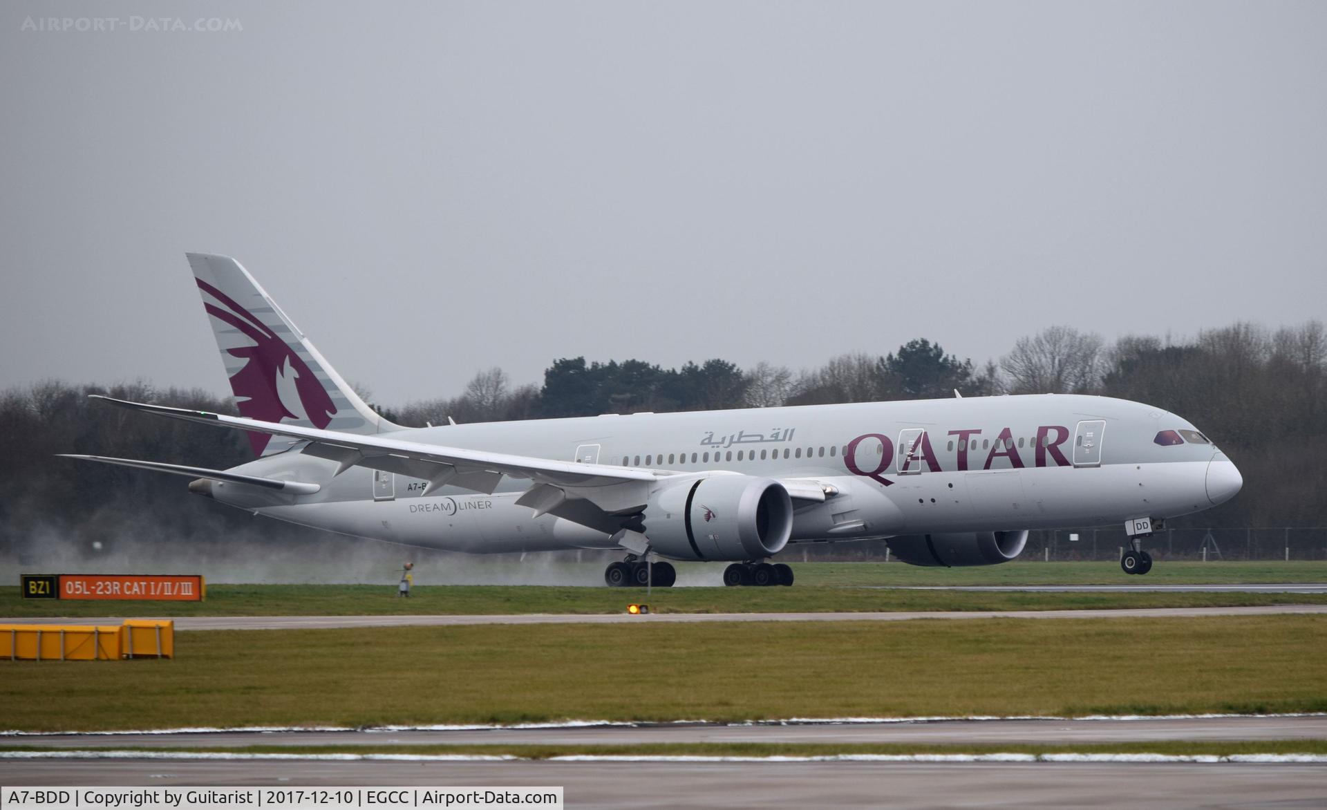 A7-BDD, 2016 Boeing 787-8 Dreamliner Dreamliner C/N 38348, At Manchester
