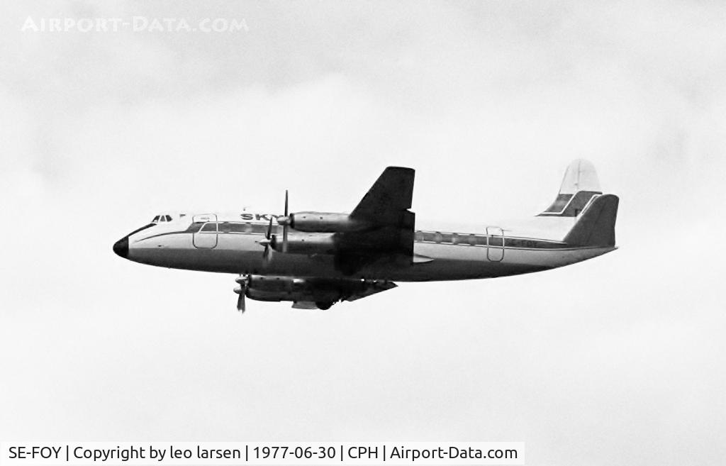 SE-FOY, 1958 Vickers Viscount 814 C/N 338, Copenhagen 30.6.1977