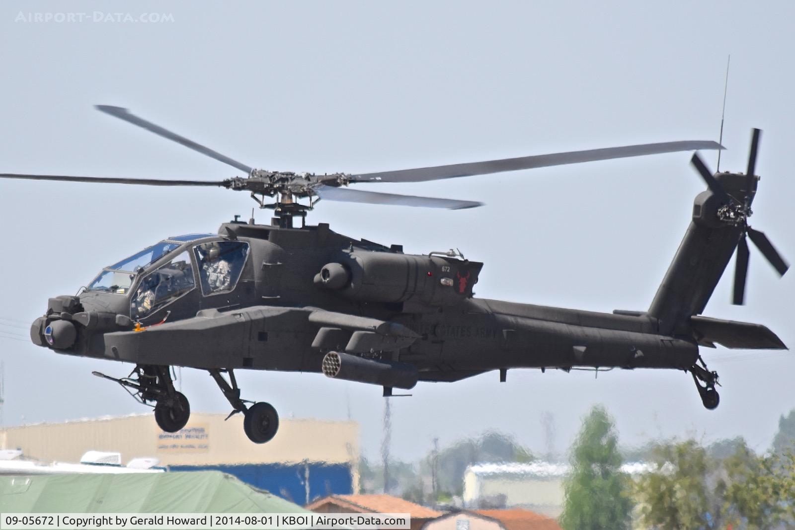 09-05672, 2009 Boeing AH-64D Longbow Apache C/N PVD672, Hover test.