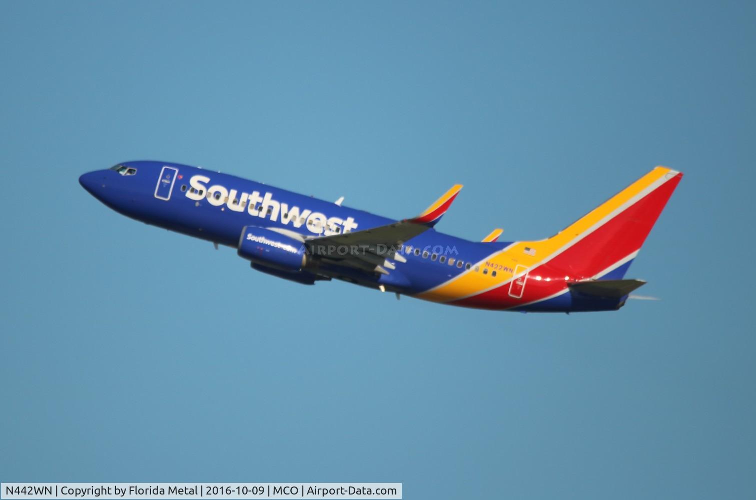N442WN, 2003 Boeing 737-7H4 C/N 32459, Southwest