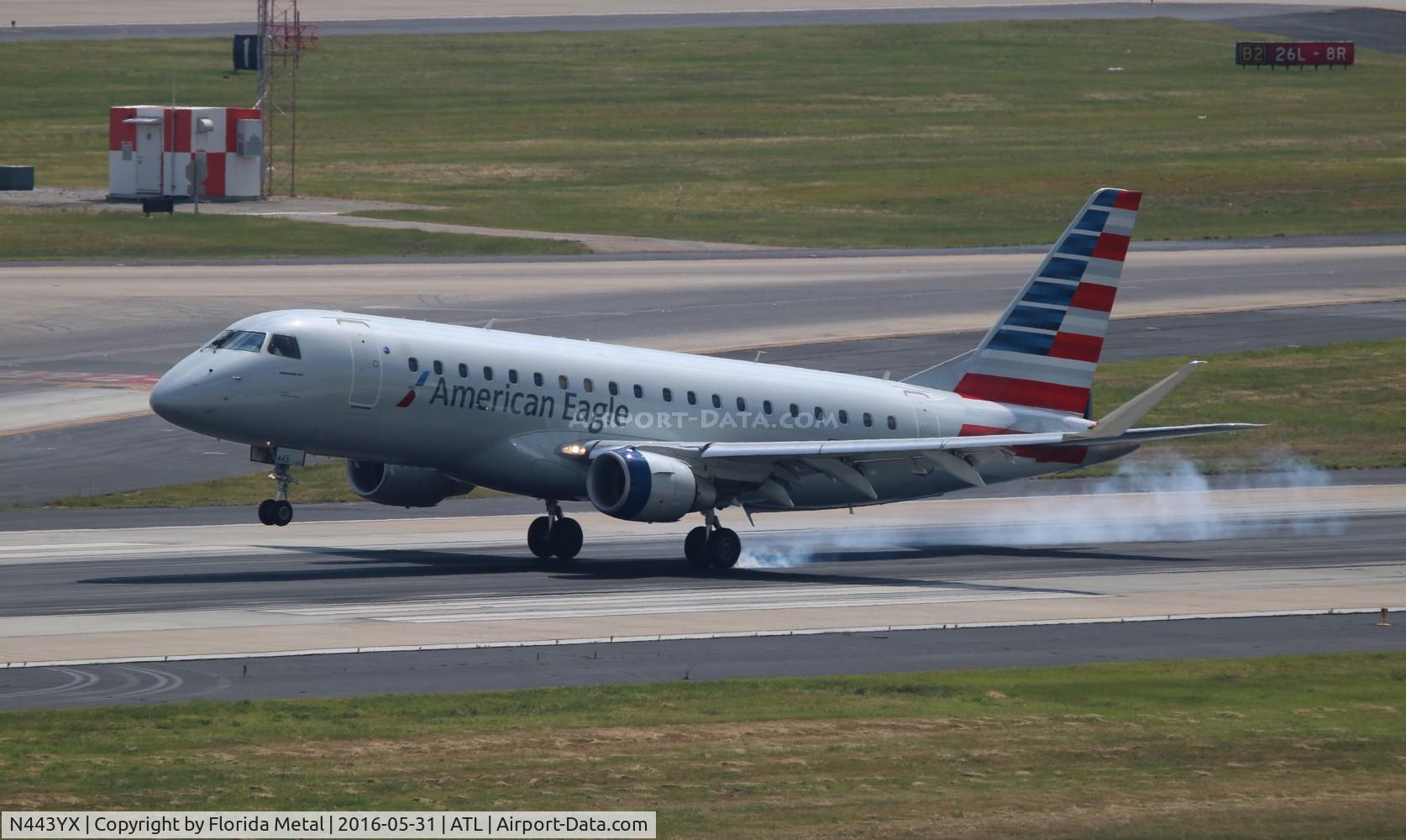 N443YX, 2015 Embraer 175LR (ERJ-170-200LR) C/N 17000447, American Eagle