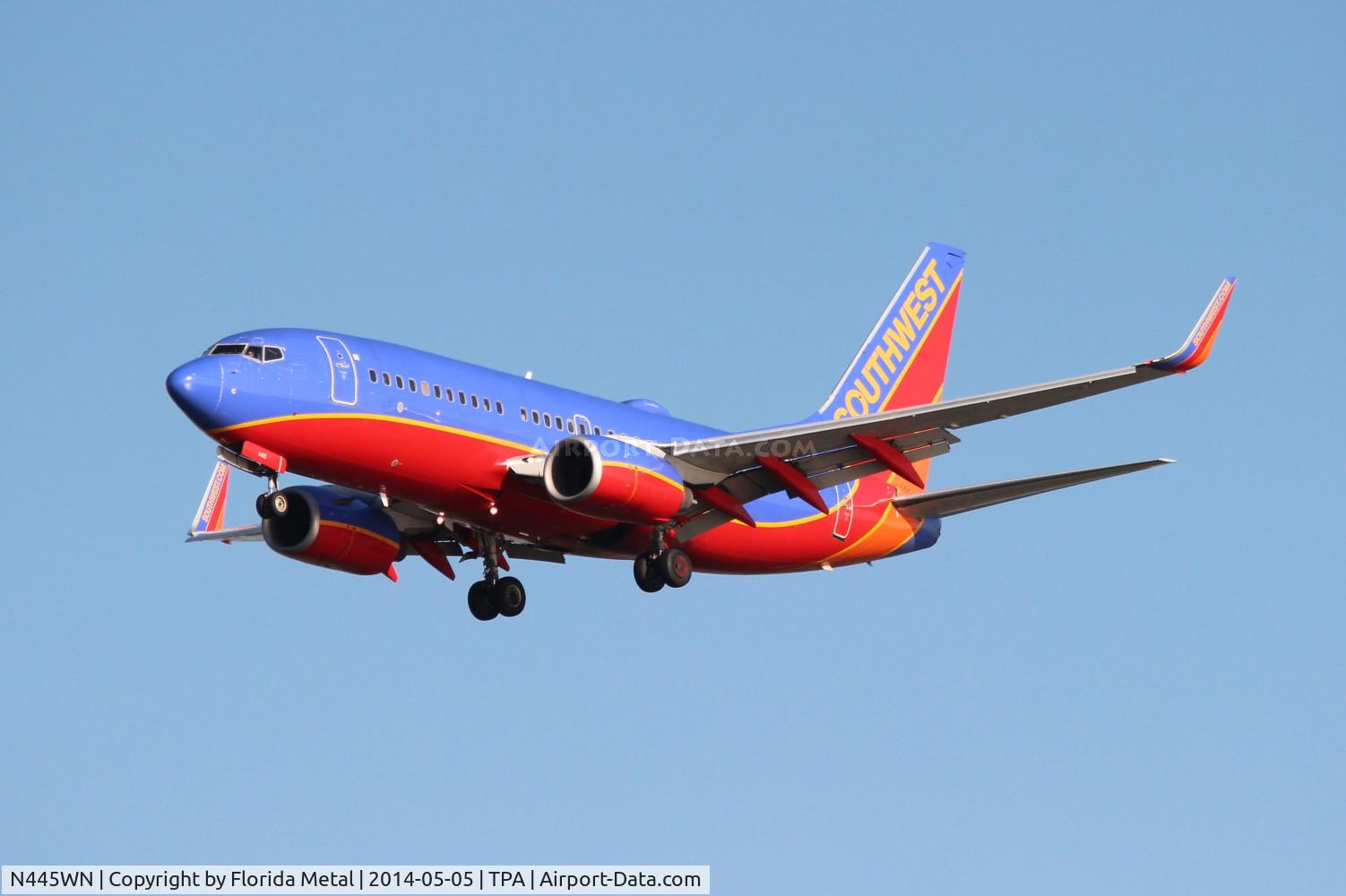 N445WN, 2003 Boeing 737-7H4 C/N 29841, Southwest