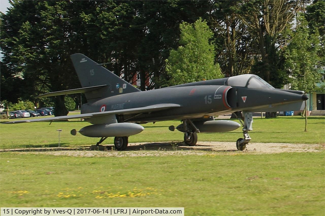 15, Dassault Etendard IV.M C/N 15, Dassault Etendard IV M, Preserved at Landivisiau Naval Air Base (LFRJ)