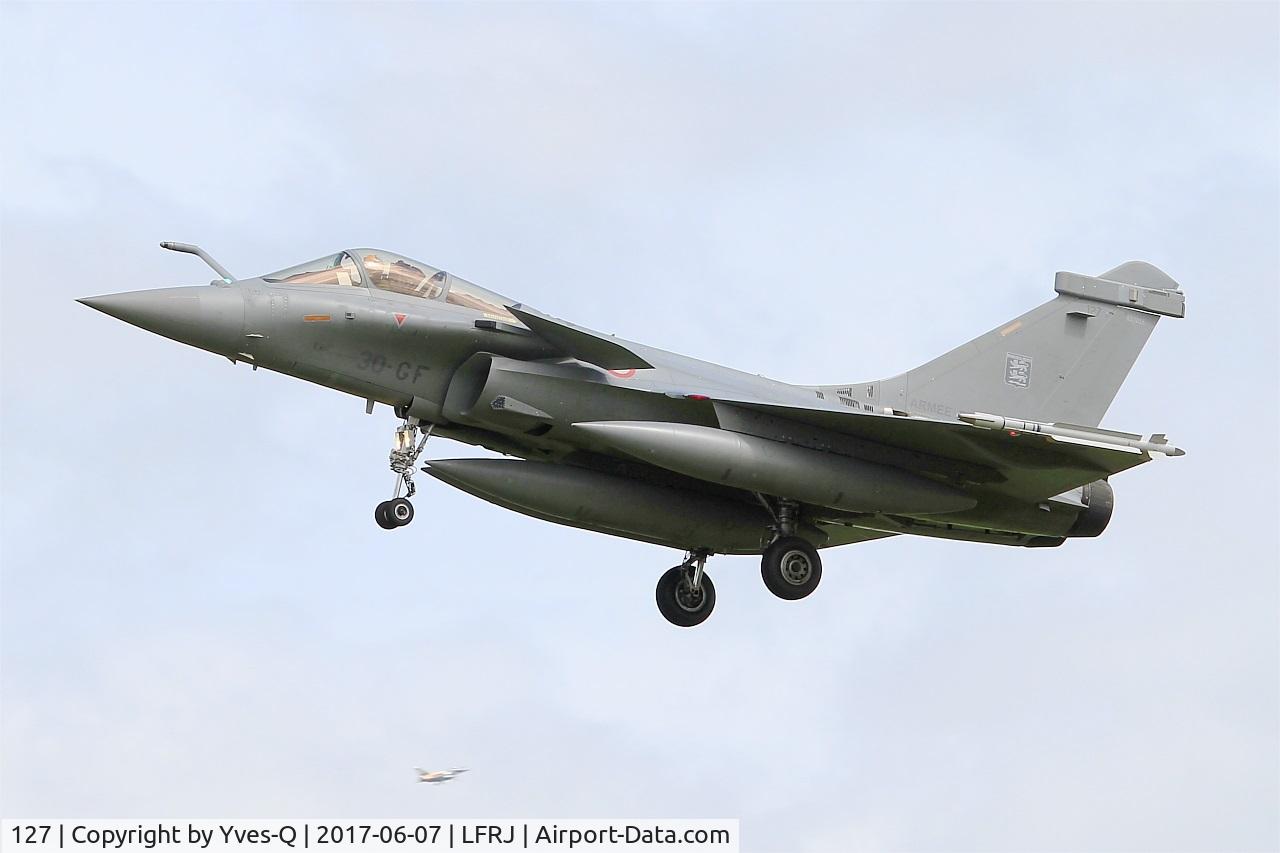 127, Dassault Rafale C C/N 127, Dassault Rafale C, On final rwy 26, Landivisiau Naval Air Base (LFRJ) Tiger Meet 2017