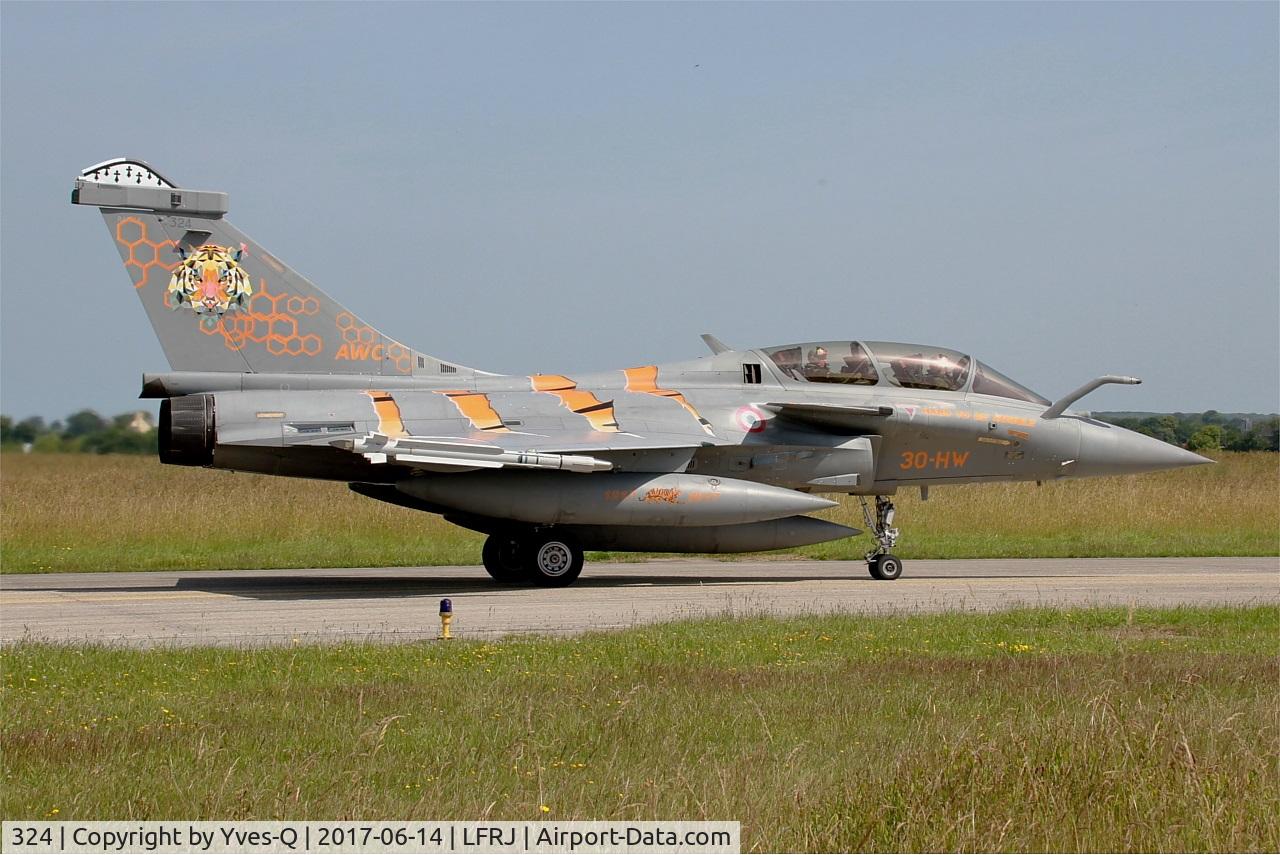 324, Dassault Rafale B C/N 324a, Dassault Rafale B, Taxiing to flight line, Landivisiau Naval Air Base (LFRJ) Tiger Meet 2017