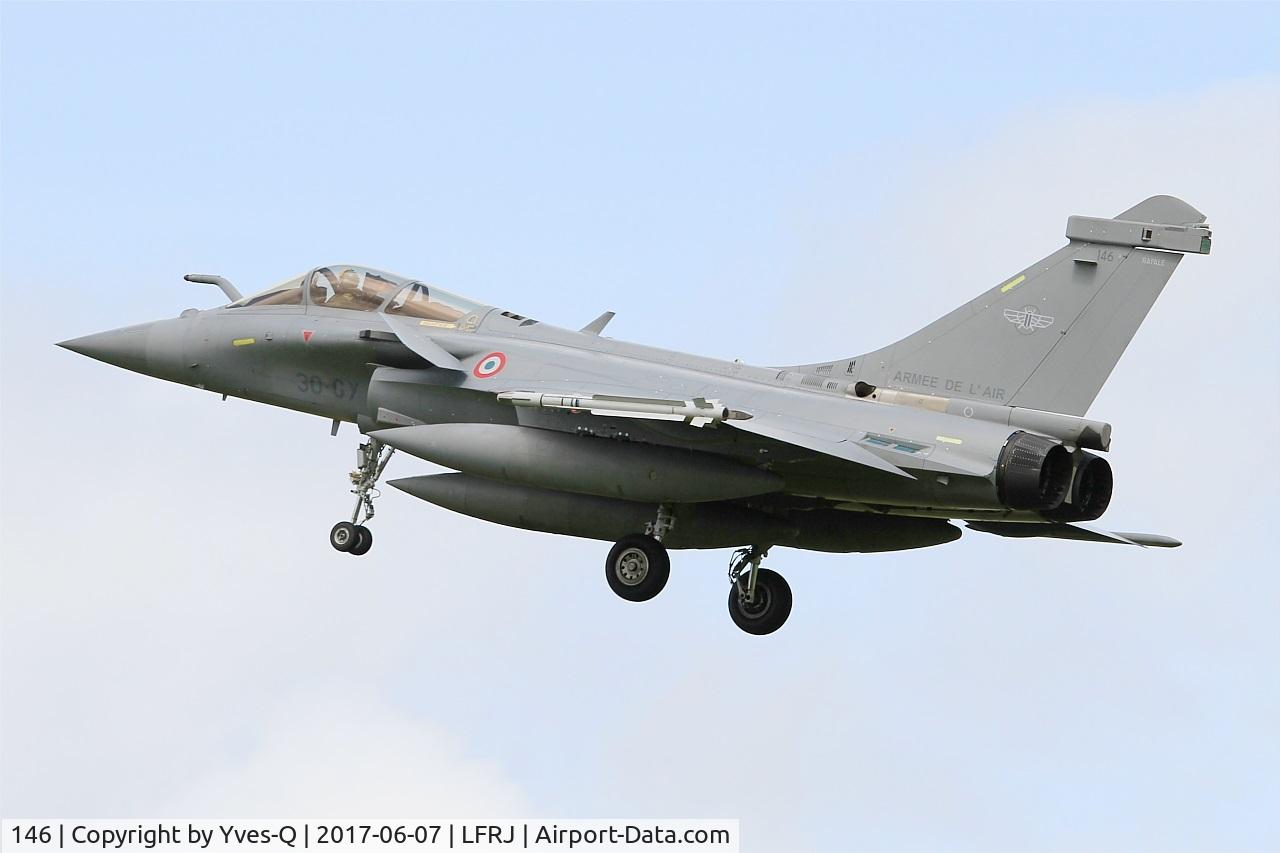 146, Dassault Rafale C C/N 146, Dassault Rafale C, On final rwy 26, Landivisiau Naval Air Base (LFRJ) Tiger Meet 2017
