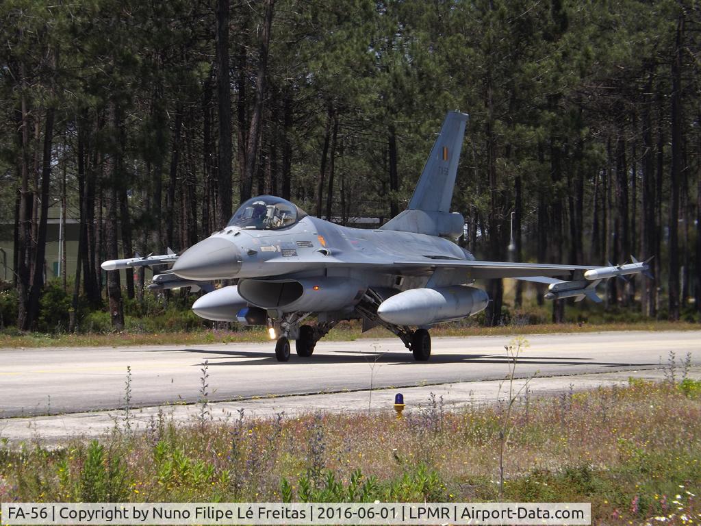FA-56, SABCA F-16AM Fighting Falcon C/N 6H-56, Taxying.