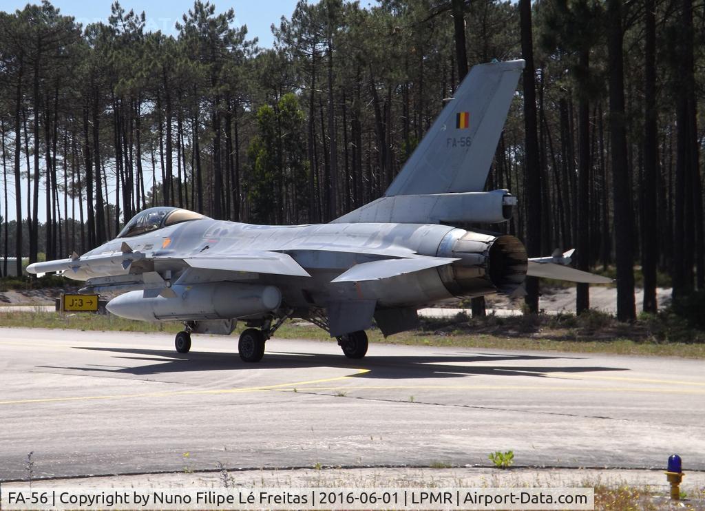 FA-56, SABCA F-16AM Fighting Falcon C/N 6H-56, Taxying.