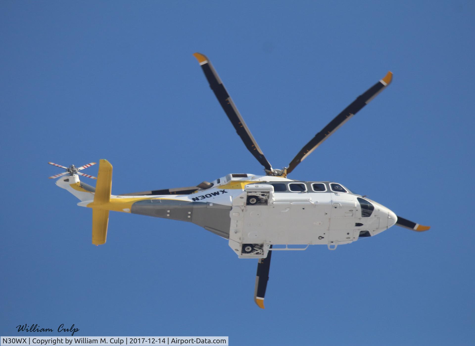 N30WX, AgustaWestland AW-139 C/N 41223, Seen it flying over Peace Valley Park, Doylestown Pa.