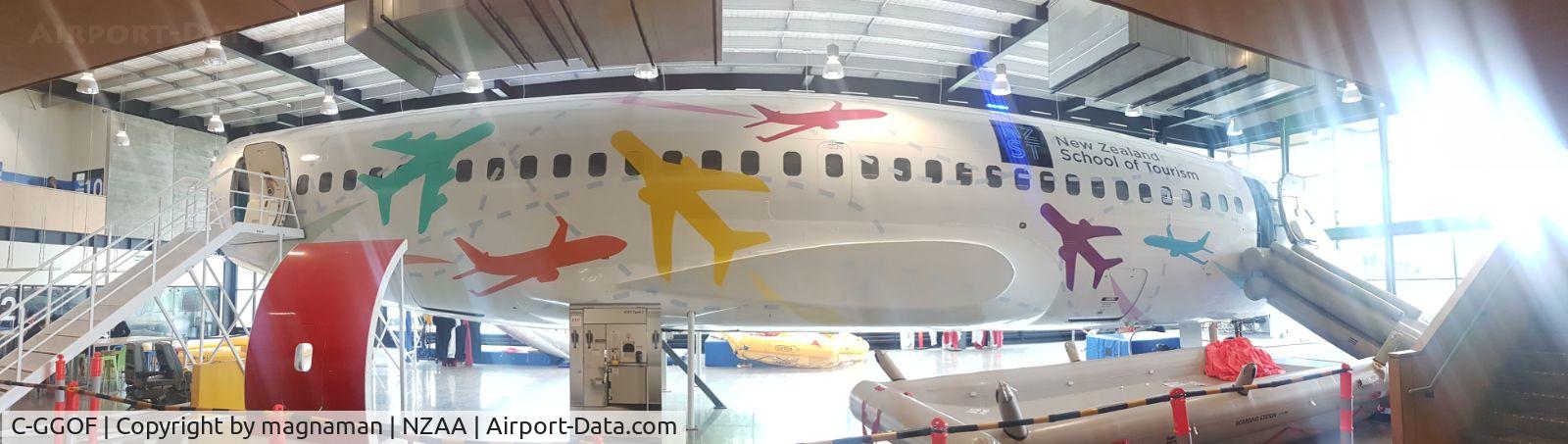 C-GGOF, 1972 Boeing 737-281 C/N 20563, Still in use as a cabin trainer - now at NZ School of Tourism - photo courtesy of Guy. Located at Auckland Airport (near Countdown supermarket!)