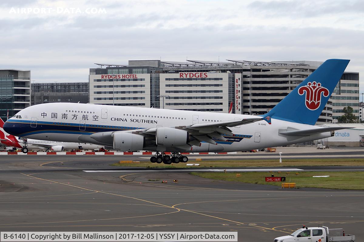 B-6140, 2012 Airbus A380-841 C/N 120, in onto 16R