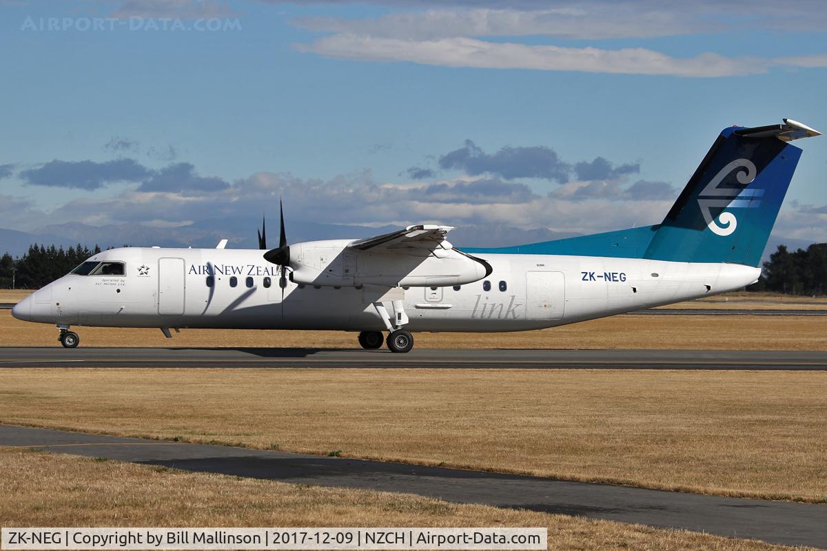 ZK-NEG, 2006 De Havilland Canada DHC-8-311 Dash 8 C/N 621, taxi to 02