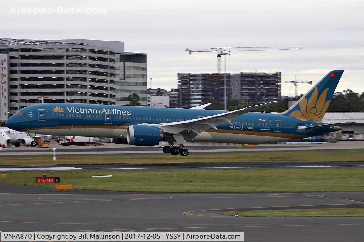 VN-A870, 2016 Boeing 787-9 Dreamliner Dreamliner C/N 39289, ONTO 16R