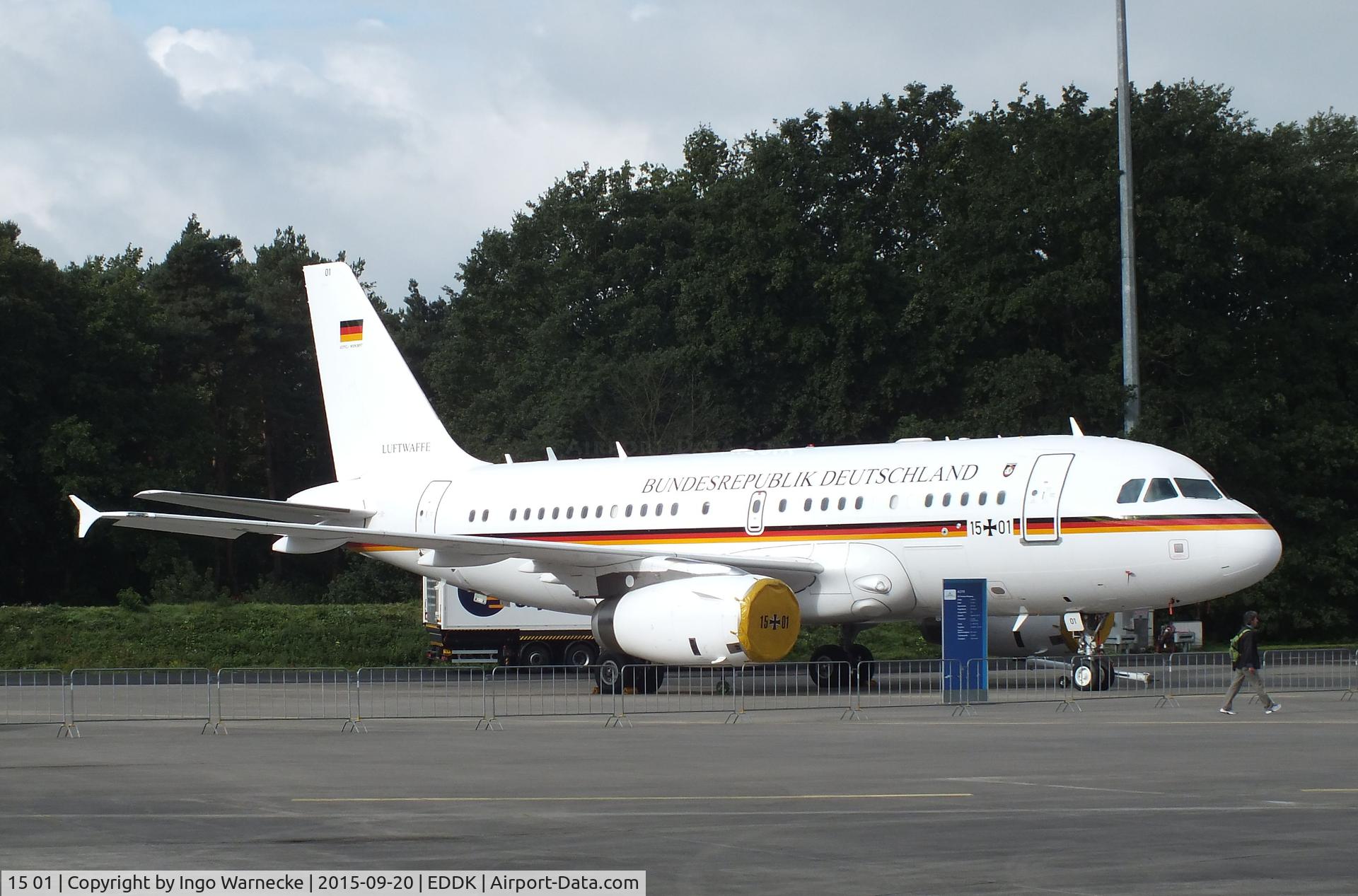 15 01, 2009 Airbus ACJ319 (A319-133/CJ) C/N 3897, Airbus ACJ319 (A319-133/CJ) of Flugbereitschaft BMVg (German air force VIP-Flight) at the DLR 2015 air and space day on the side of Cologne airport