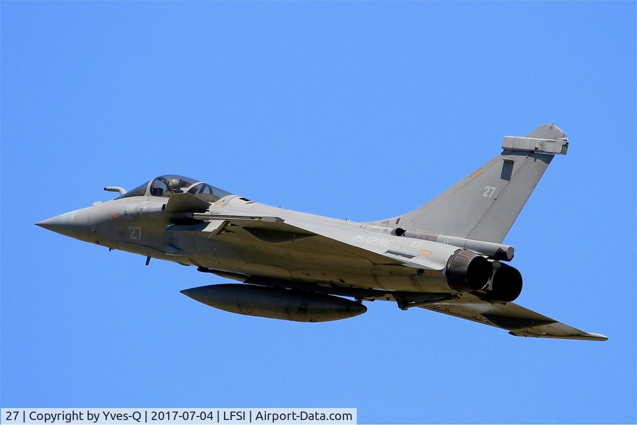 27, 2011 Dassault Rafale M C/N 27, Dassault Rafale M, Overshoot final rwy 29, St Dizier-Robinson Air Base 113 (LFSI)