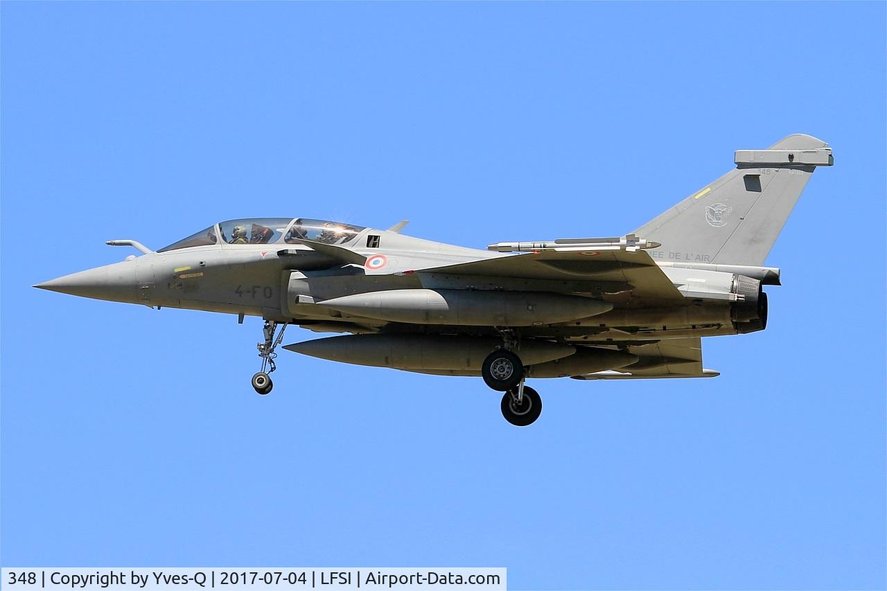 348, Dassault Rafale B C/N 348, Dassault Rafale B, On final rwy 29, St Dizier-Robinson Air Base 113 (LFSI)
