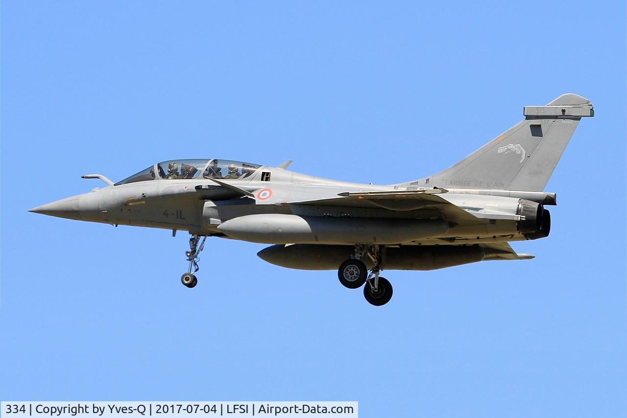 334, Dassault Rafale B C/N 334, Dassault Rafale B, On final rwy 29, St Dizier-Robinson Air Base 113 (LFSI)