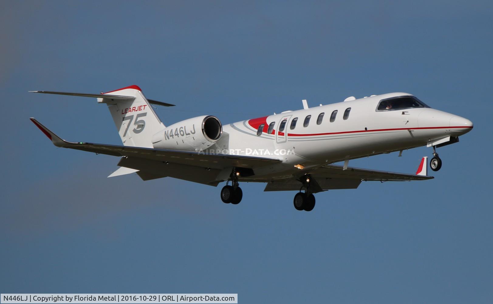 N446LJ, 2012 Learjet 75 C/N 45-446, Lear 75