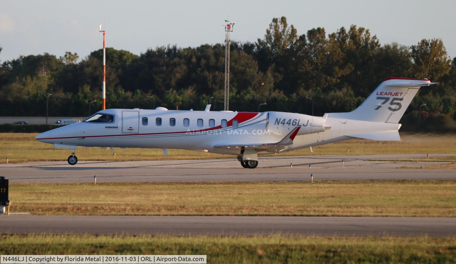N446LJ, 2012 Learjet 75 C/N 45-446, Lear 75