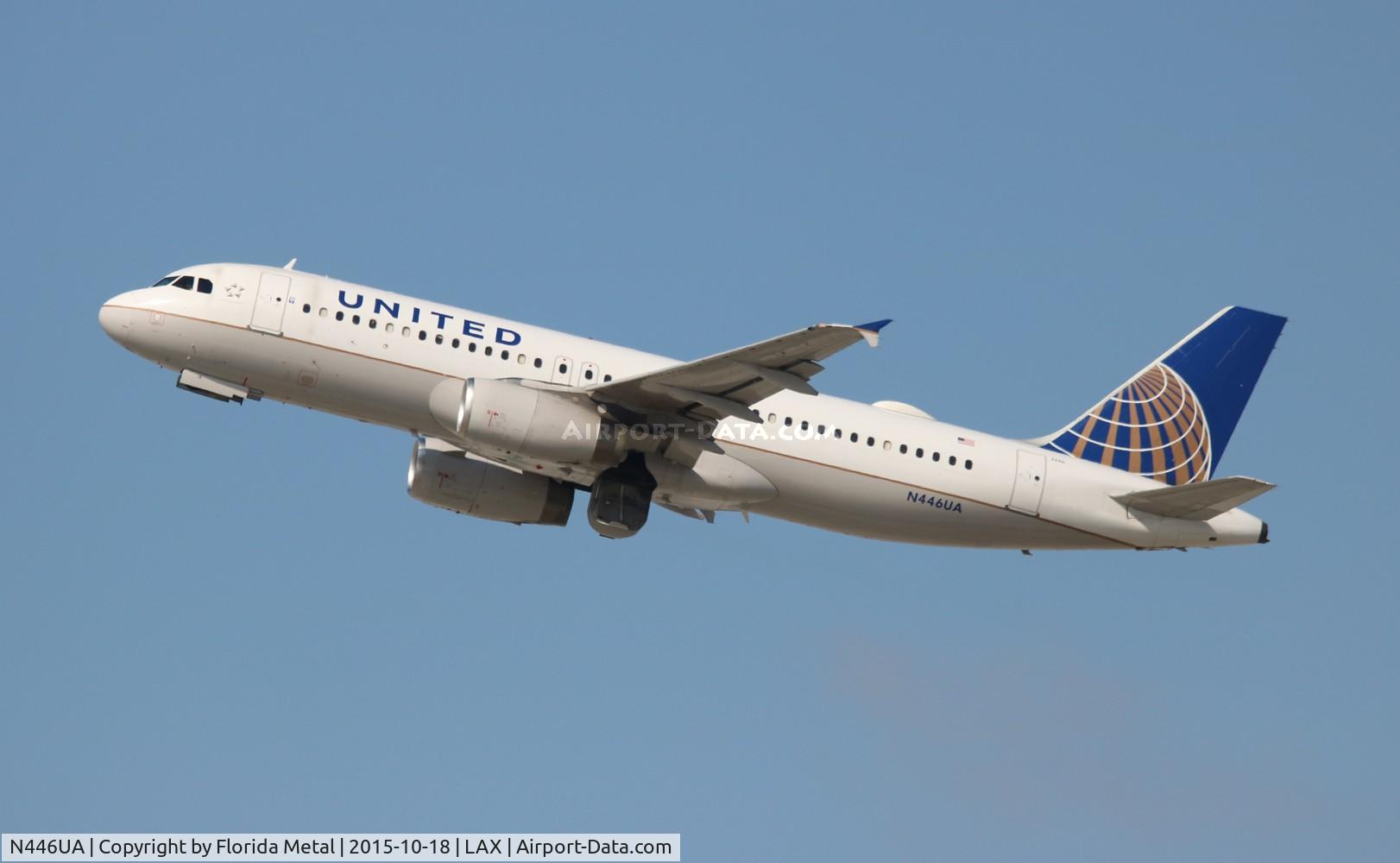 N446UA, 1998 Airbus A320-232 C/N 834, United