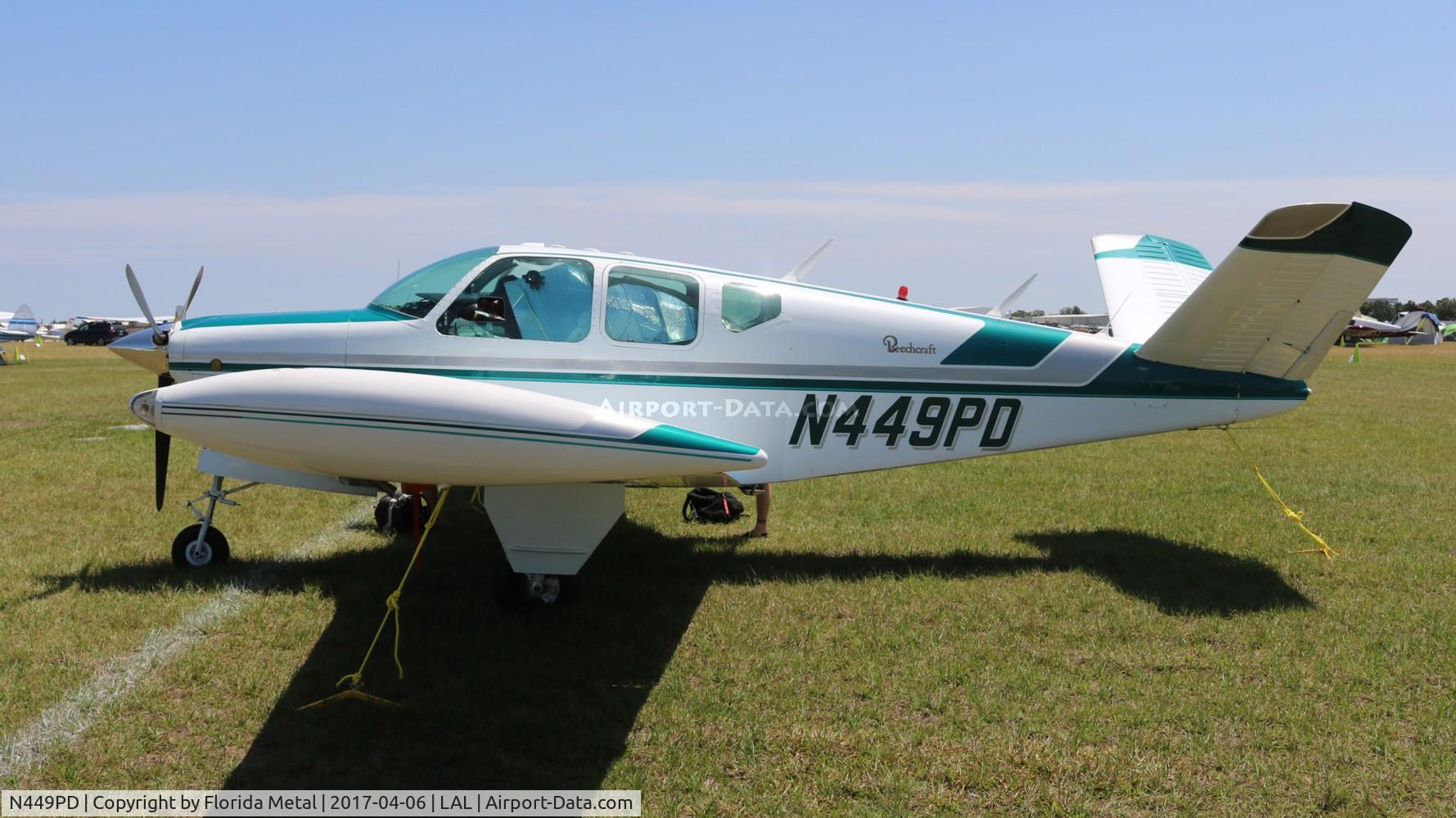 N449PD, 1955 Beech F35 Bonanza C/N D-4141, Bonanza F35