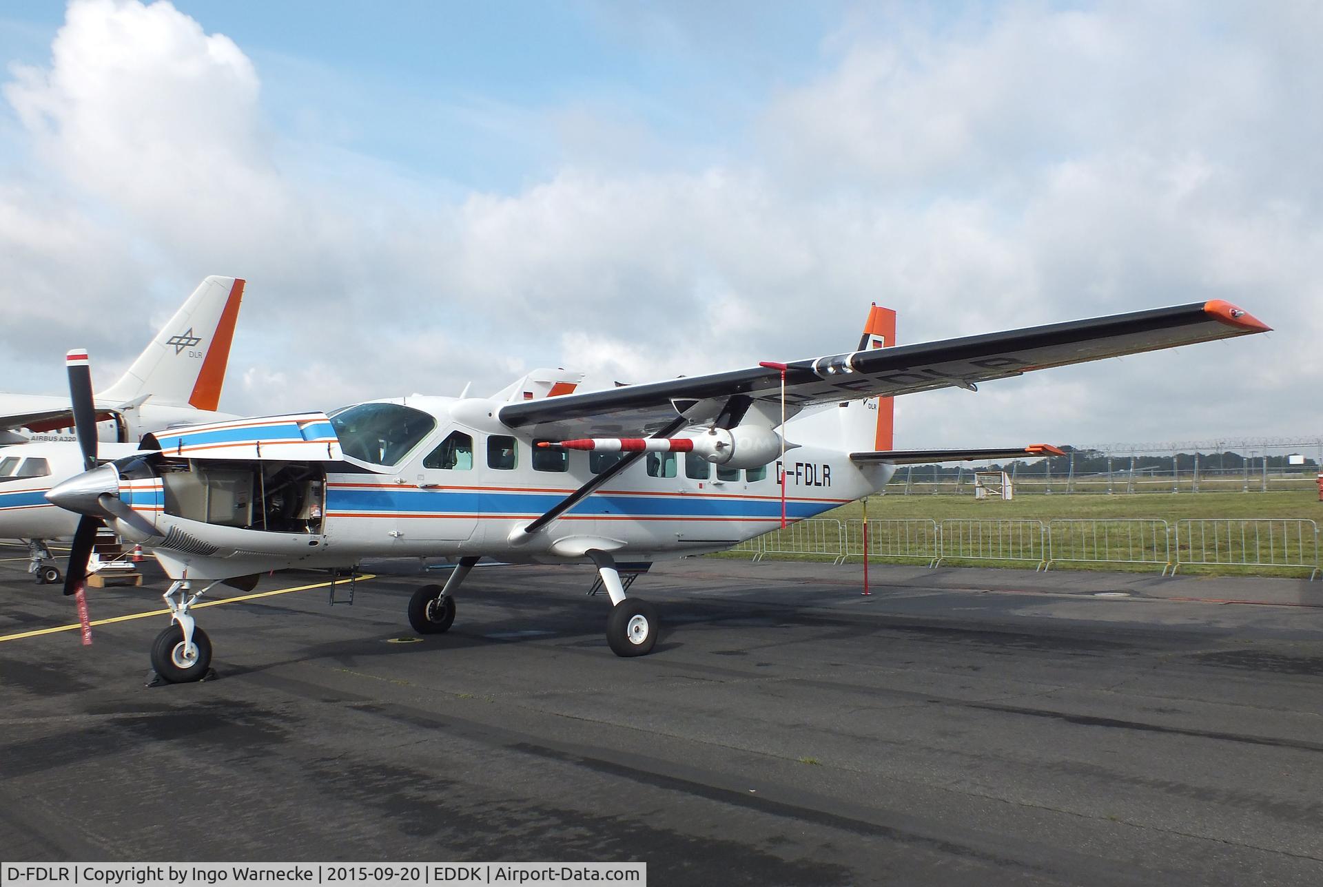 D-FDLR, 1998 Cessna 208B Grand Caravan C/N 208B-0708, Cessna 208B Grand Caravan research aircraft of DLR at the DLR 2015 air and space day on the side of Cologne airport