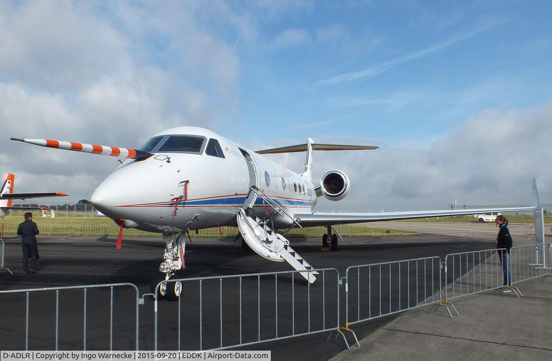 D-ADLR, 2006 Gulfstream Aerospace GV-SP (G550) C/N 5093, Gulfstream Aerospace V-SP G55O HALO research aircraft of DLR at the DLR 2015 air and space day on the side of Cologne airport