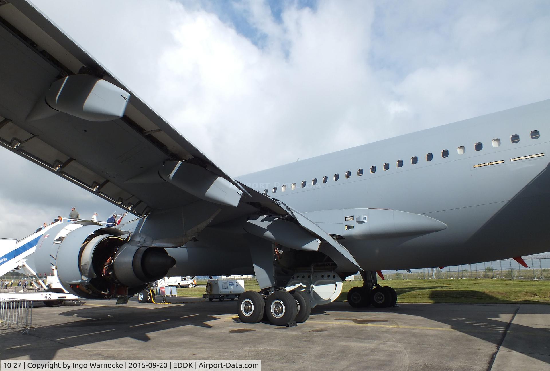 10 27, 1989 Airbus A310-304/MRTT C/N 523, Airbus A310-304/MRTT of the Luftwaffe (German Air Force) at the DLR 2015 air and space day on the side of Cologne airport
