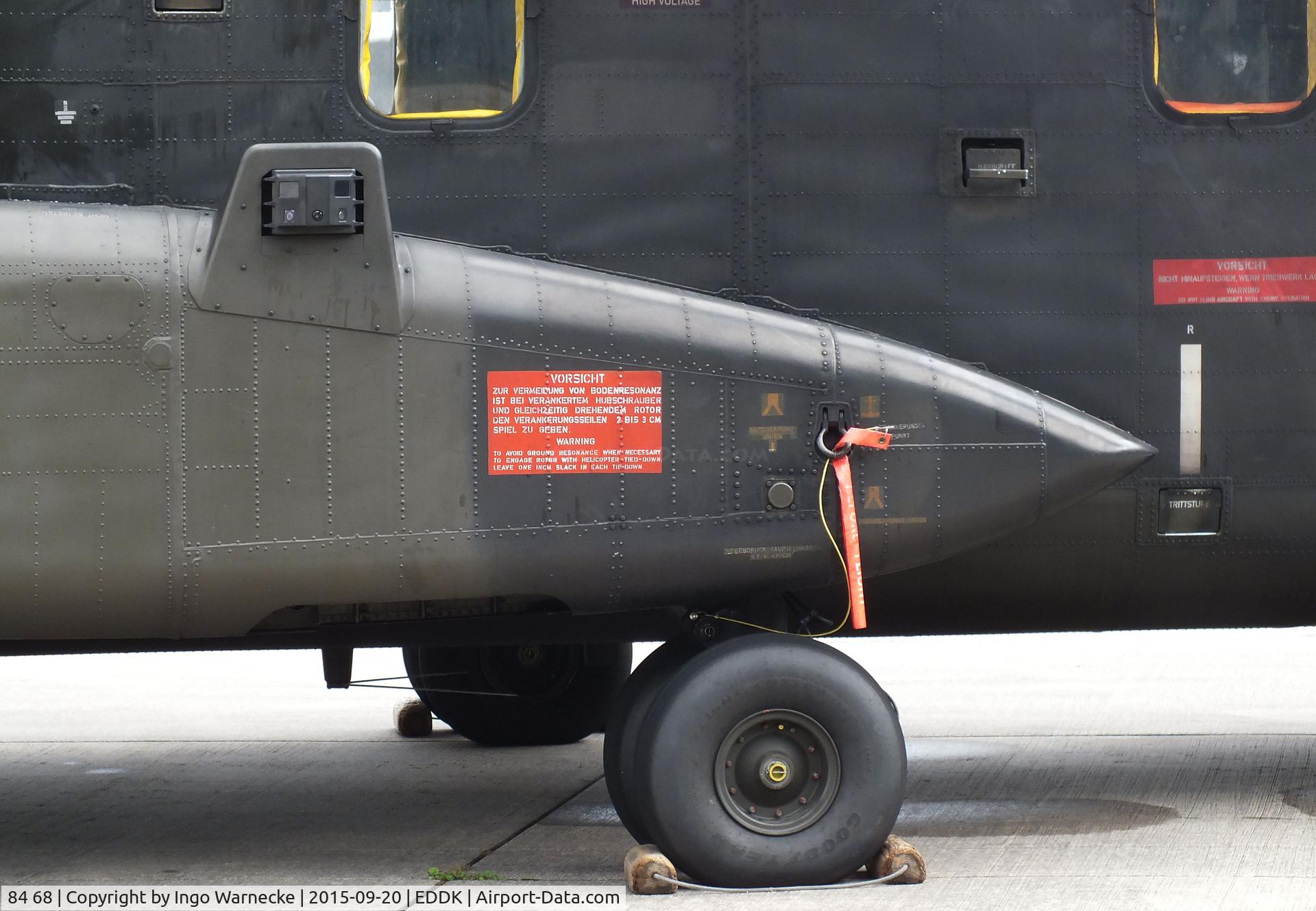 84 68, Sikorsky (VFW-Fokker) CH-53G C/N V65-066, Sikorsky (VFW-Fokker) CH-53G of the Luftwaffe (German Air Force) at the DLR 2015 air and space day on the side of Cologne airport