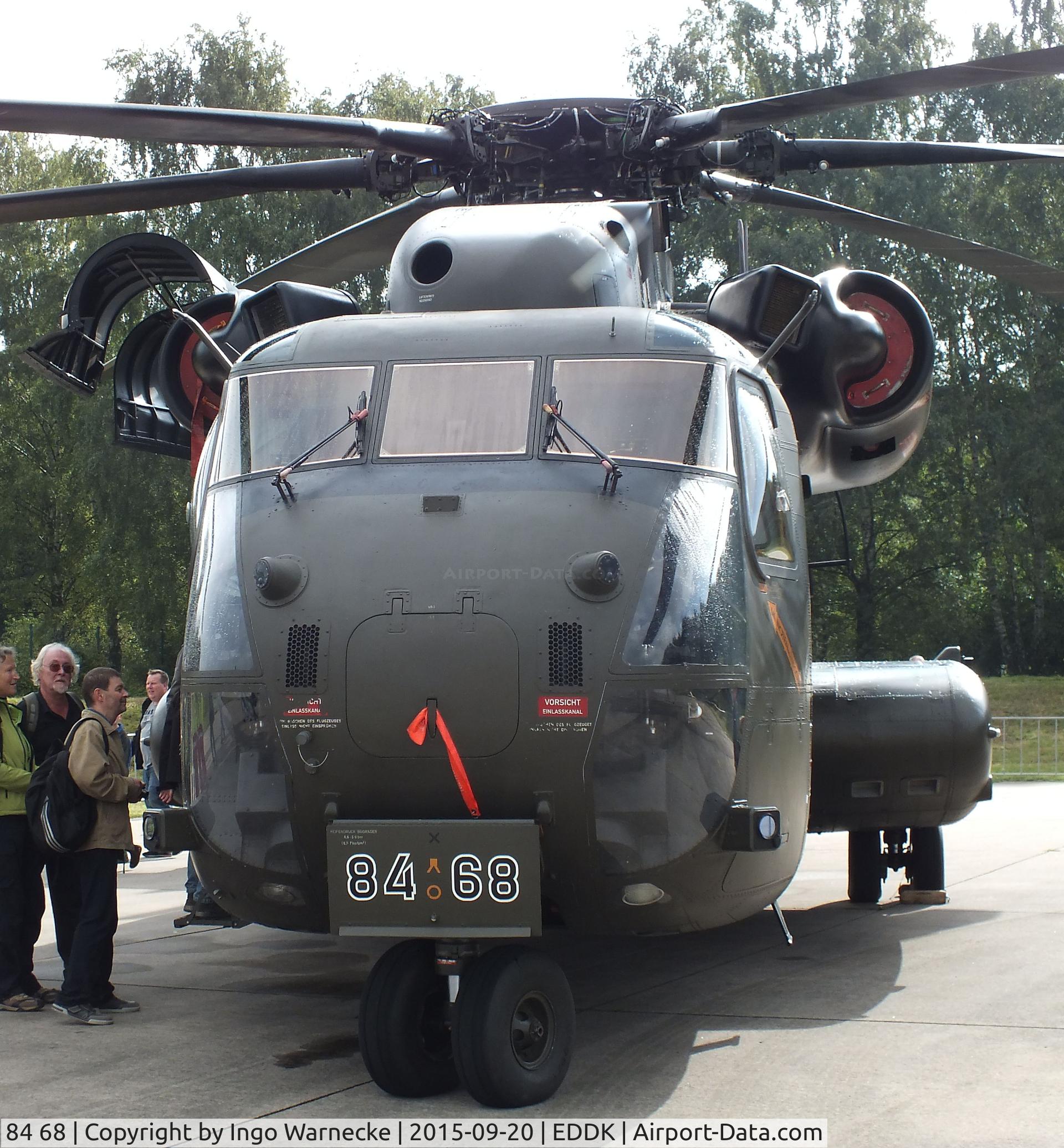 84 68, Sikorsky (VFW-Fokker) CH-53G C/N V65-066, Sikorsky (VFW-Fokker) CH-53G of the Luftwaffe (German Air Force) at the DLR 2015 air and space day on the side of Cologne airport