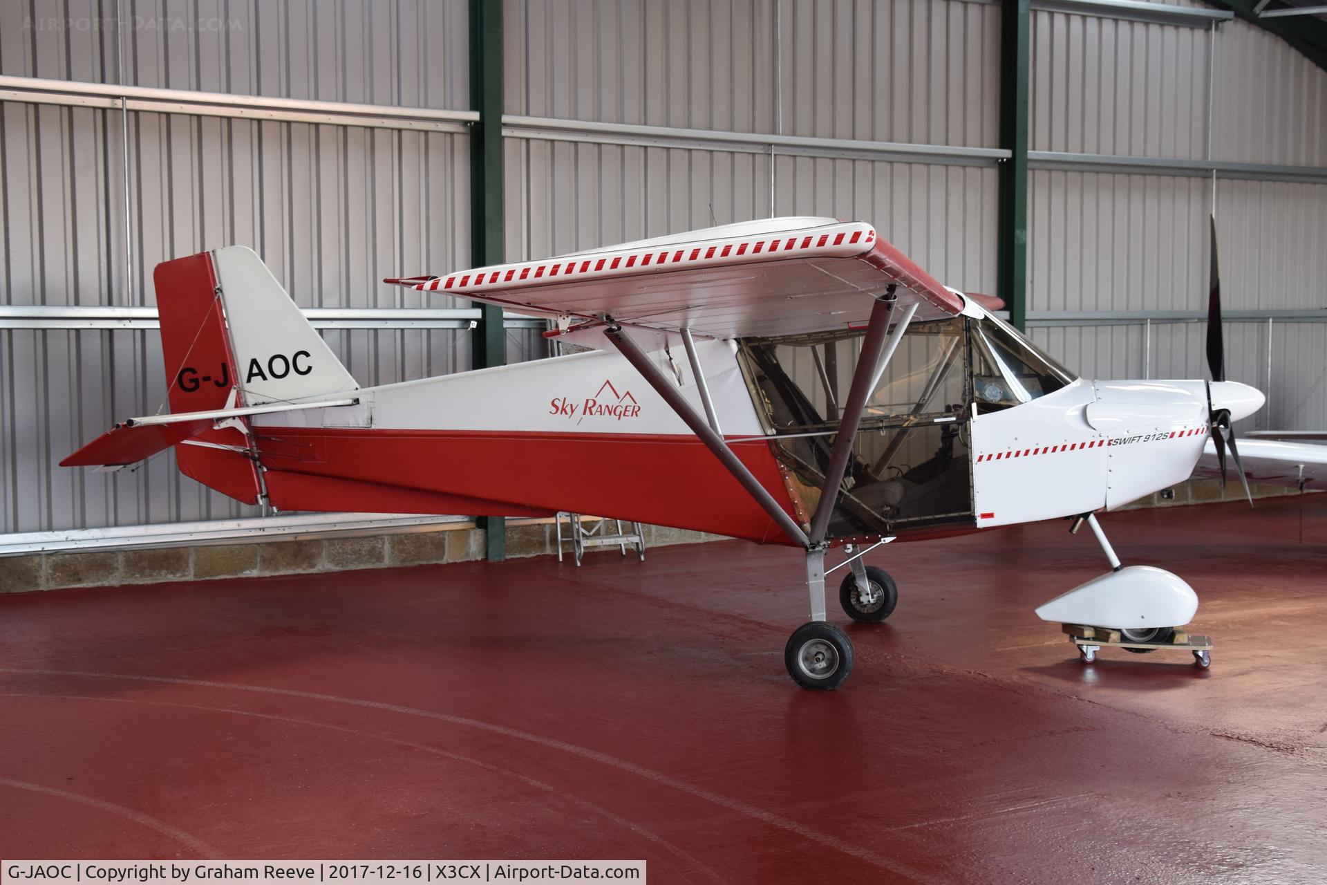 G-JAOC, 2009 Best Off Skyranger Swift 912S(1) C/N BMAA/HB/589, Parked in the new hangar at Northrepps.