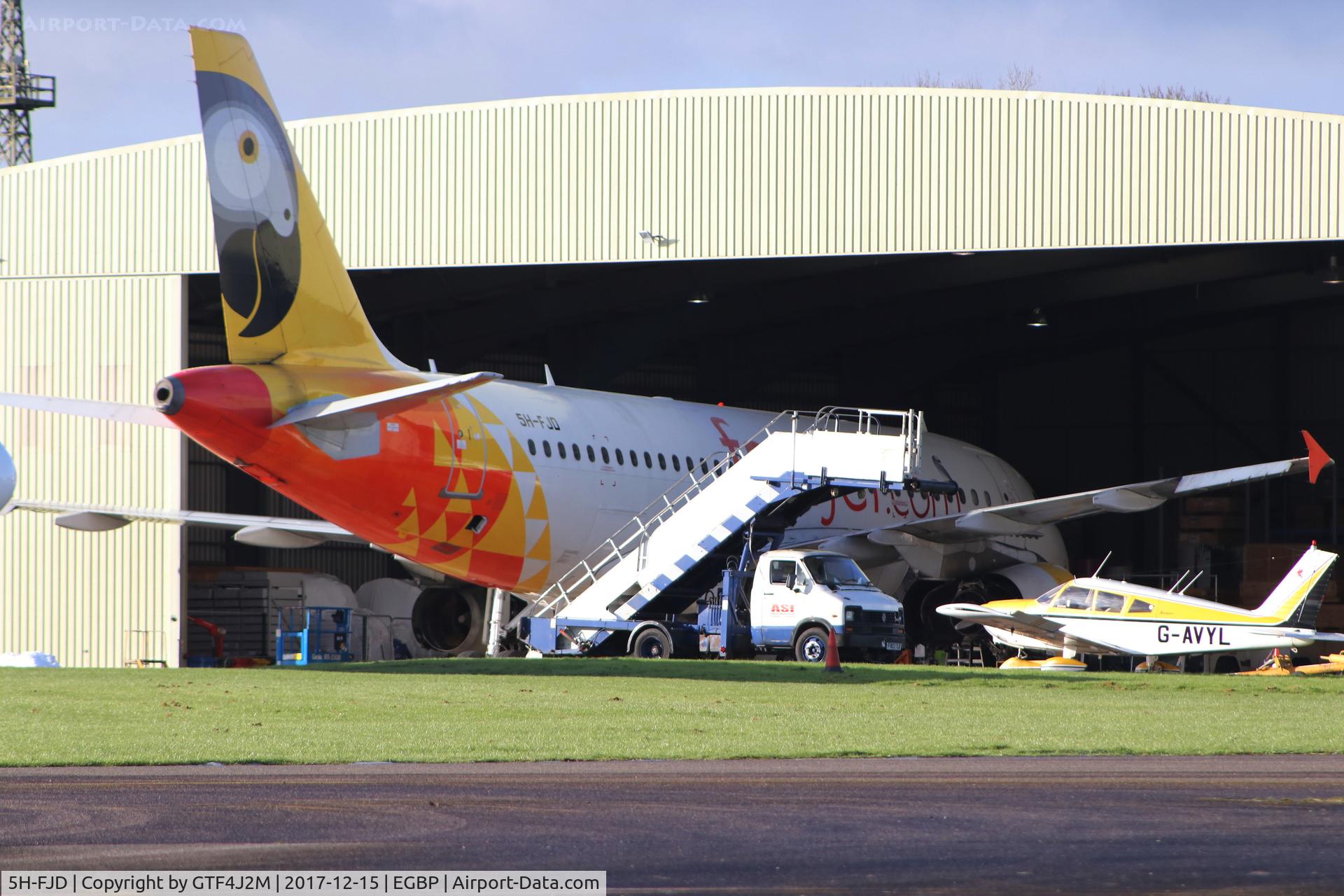 5H-FJD, 2004 Airbus A319-132 C/N 2268, 5H-FJD at Kemble 15.12.17  for parting out