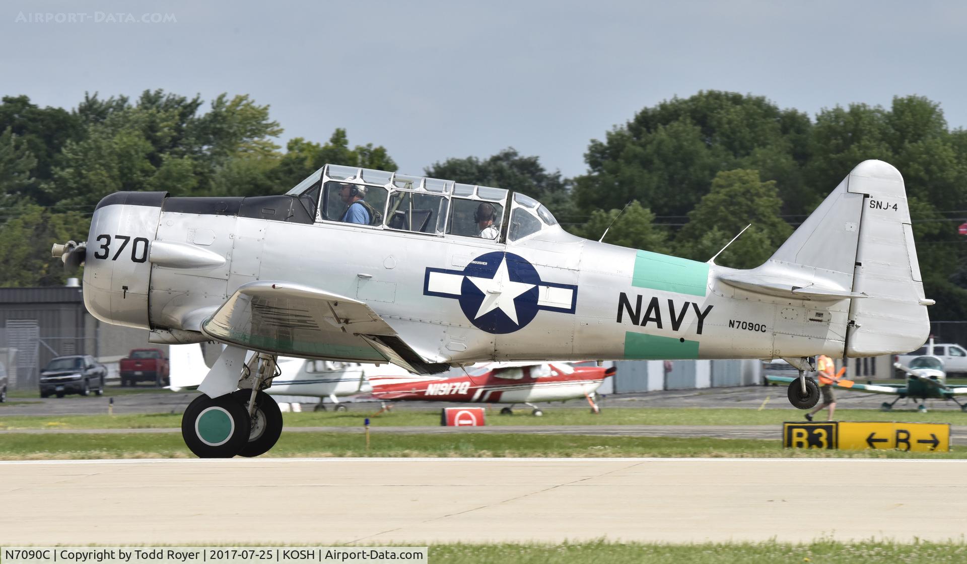 N7090C, North American SNJ-4 Texan C/N 88-13370, Airventure 2017