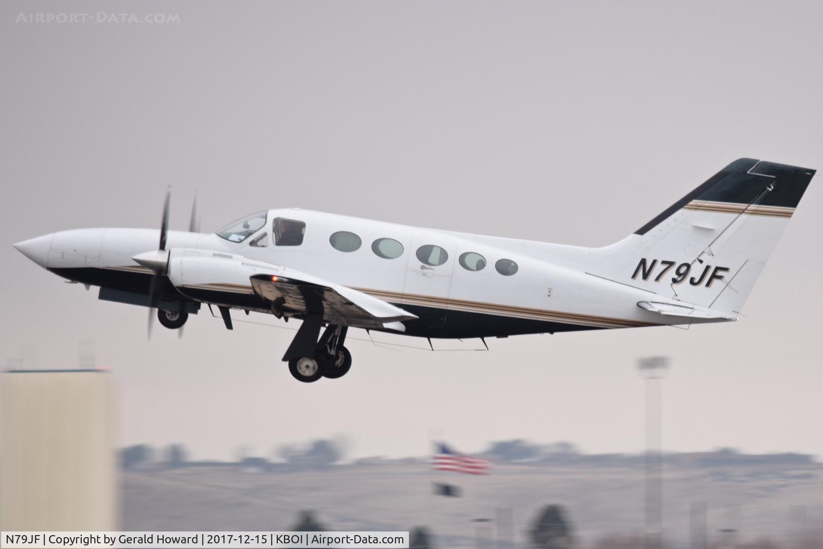 N79JF, 1977 Cessna 421C Golden Eagle C/N 421C0340, Departing RWY 10L.