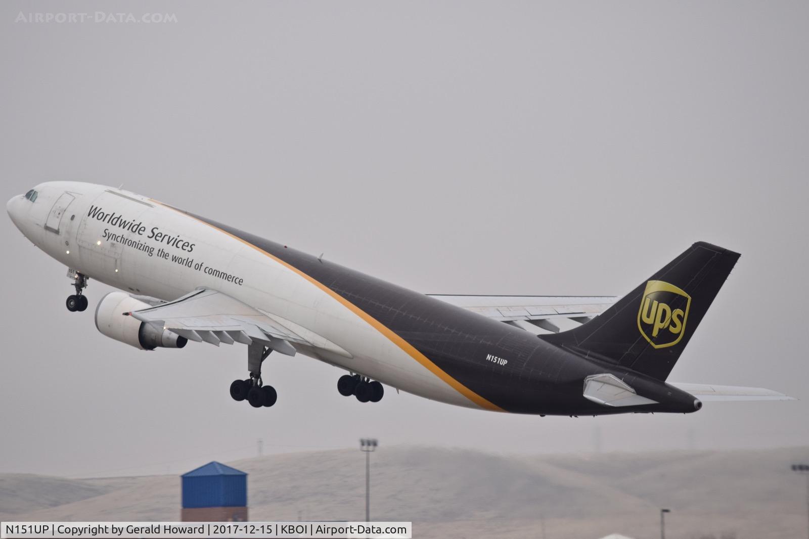 N151UP, 2003 Airbus A300F4-622R C/N 834, Departing RWY 10R.
