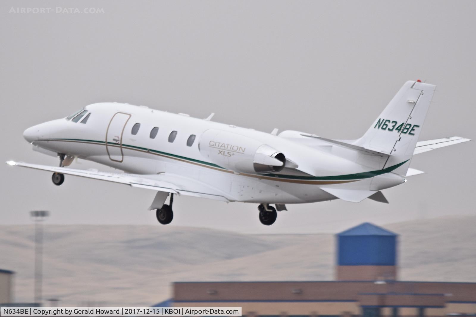 N634BE, 2009 Cessna 560XLS Citation Excel + C/N 560-6034, Departing RWY 10L.